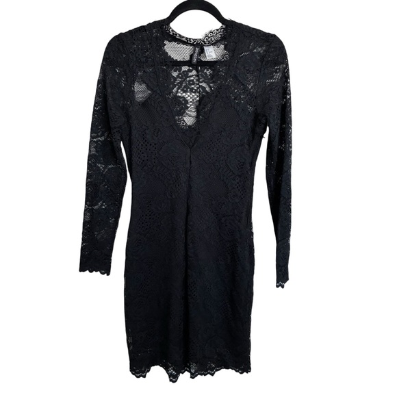 H&M Black Lace Dress - 8 - Picture 4 of 15